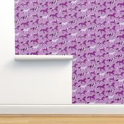 Running Horses in Purple by ArtfulFreddy