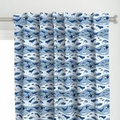 Whale Songs in Blue Waves (medium scale)