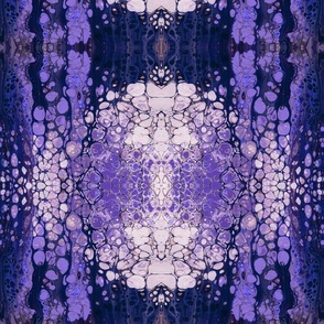 Big Circle Pour Painting lavender purple kaleidoscope