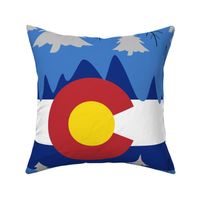 Colorado Mountains Blue