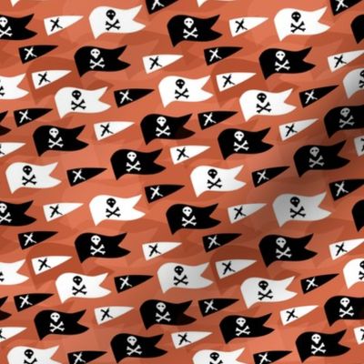 Pirate Flags! on orange