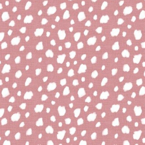 Deer Spot Linen Rose Pink