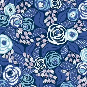 custom papercut roses with purple