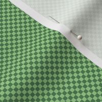 JP30 - Tiny - Two Tone Green Checkerboard in Eighth Inch Squares