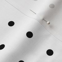 MEDIUM - black swiss dot fabric - dot fabric, black and white dot fabric, mini dots fabric
