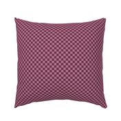 JP27 - Small - Rustic Raspberry Checkerboard in Half Inch Squares of Wild Raspberry and Rustic Raspberry Mauve Pastel