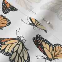 Large Scale Watercolor Monarchs