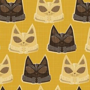 Kitschy cats  - tiki cat mustard