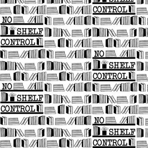 No Shelf Control Black on White