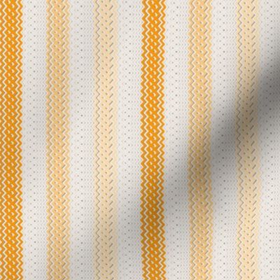 Monochromatic Three Stripe Ticking in Orange