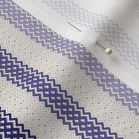 Monochromatic Three Stripe Ticking in Blue Purple