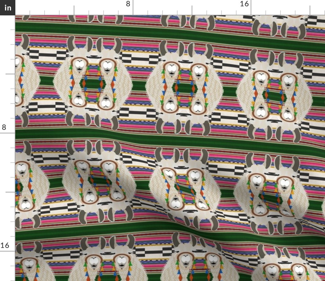 serape blanket _ llama-multi