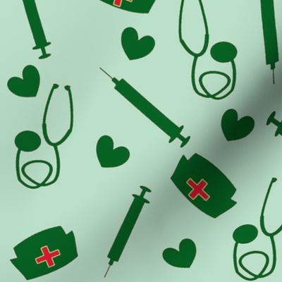 Nurse Tools in Green