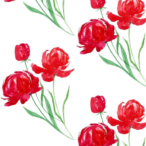 Peonies in Red