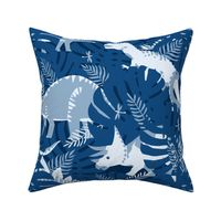 Dinosaurs in Classic Blue