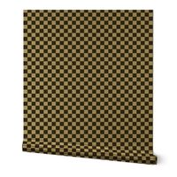 JP23 - Checkerboard in Quarter Inch Squares of Charcoal Black and Grey