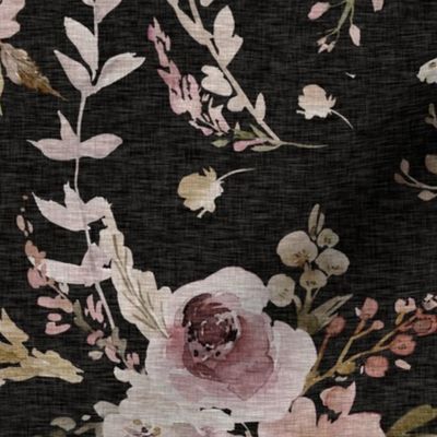 18” Meadow Floral - equinox black
