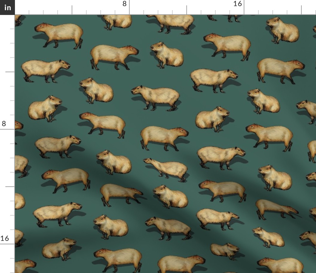 Cute Capybara Pattern - Giant Rodents