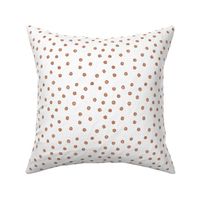  dusty peach dot medium whimsical hand painted dusty orange