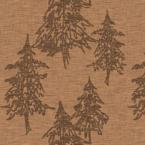 Evergreen Trees - Sienna - wild one