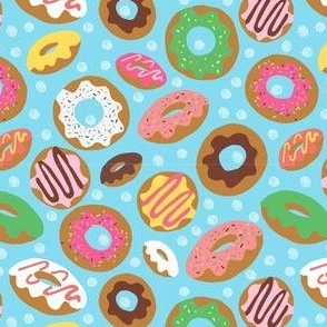 Donut Toss with Dots Blue