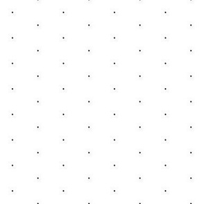 Tiny Polka Dot Repeat Pattern | Black on White