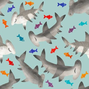 1223 SHARKS COLOR FISH