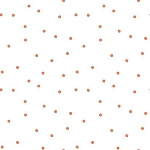 Random Confetti Pattern | Burnt Sienna Orange Collection