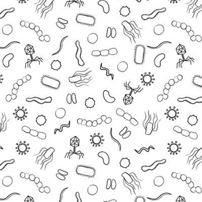 Microbiology - Black on White