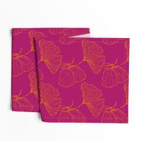 Ginkgo Butterfly Gold Pink