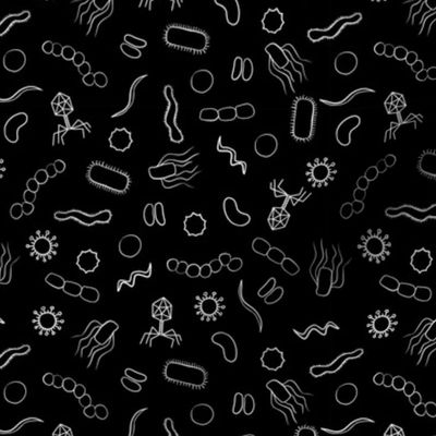 Microbiology - White on Black