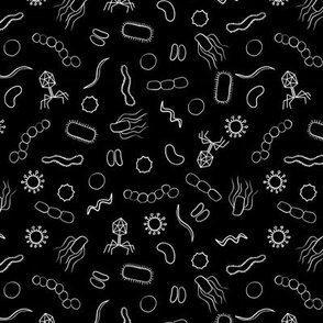 Microbiology - White on Black
