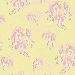 Spring Orchids in Pastel - large
