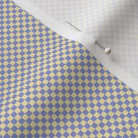 JP20 - Tiny - Checkerboard of Eighth Inch Squares in Lemon Yellow Pastel and Violet