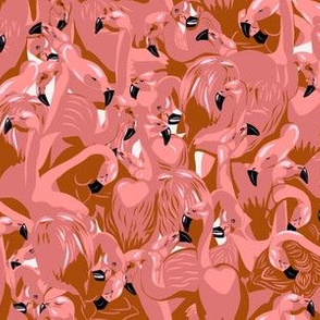 Light pink flamingo camouflage
