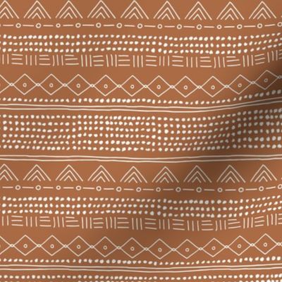 Minimal mudcloth bohemian mayan abstract indian summer love aztec design soft pastel copper rust SMALL