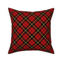 tartan in red black and yellow