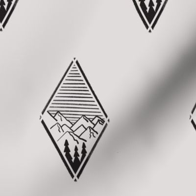 Wilderness Diamond Tattoo Print