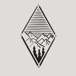 Wilderness Diamond Tattoo Print