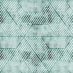 cadence triangles - geometric - distressed mint - LAD20