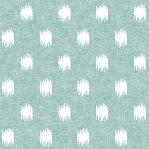 ikat polka dots -  mint - LAD20