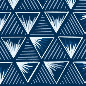 Indigo Mountain Geometric