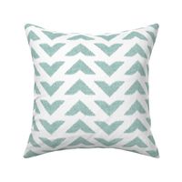 ikat arrow chevrons - mint - LAD20