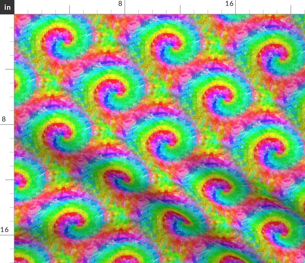 Small Rainbow Tie Dye Swirls