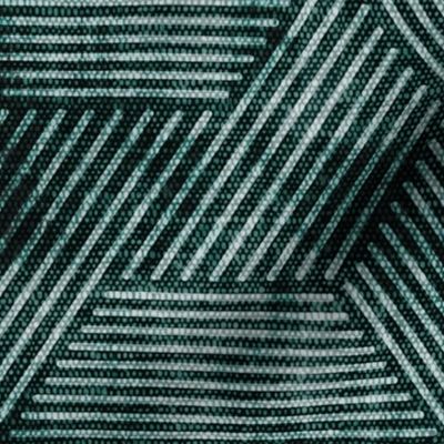 cadence triangles - geometric - dark green - LAD20