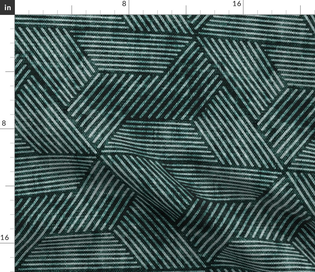 cadence triangles - geometric - dark green - LAD20