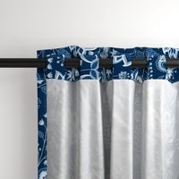 chintz dark blue