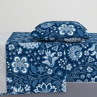 chintz dark blue