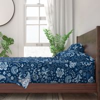 chintz dark blue