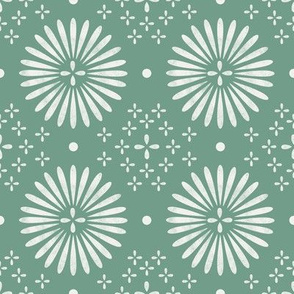 boho sun fabric - bohemian fabric, mudcloth fabric, gender neutral fabric, baby bedding fabric - jade